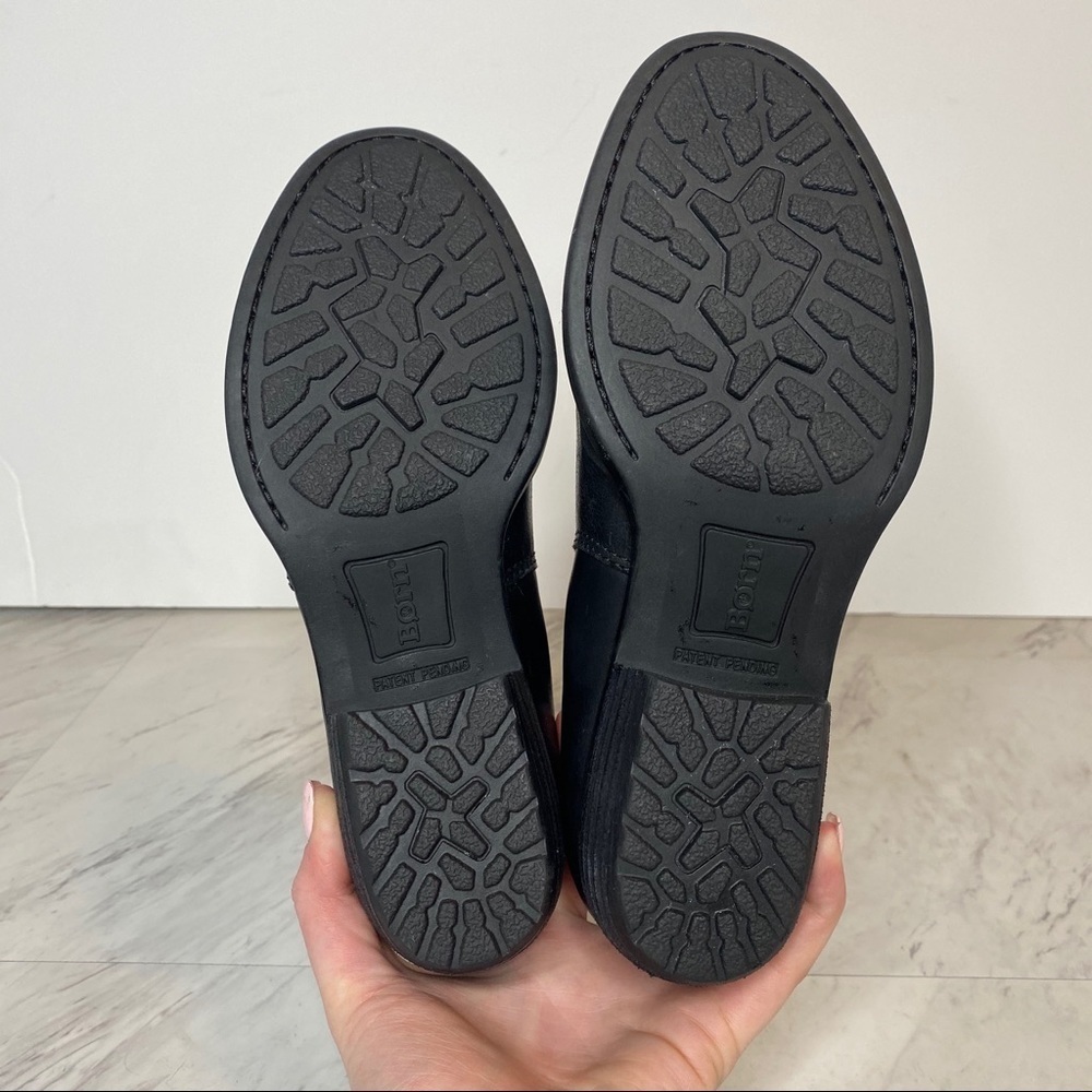 New! Born Tanaro Leather Chelsea Black Bootie 6M - Picture 13 of 14
